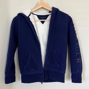 Tommy Hilfiger fleece lined hoodie with zipper